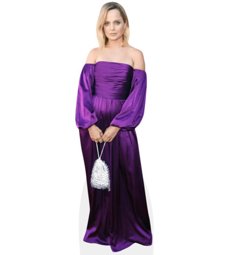 Mena Suvari (Purple Dress) Pappaufsteller