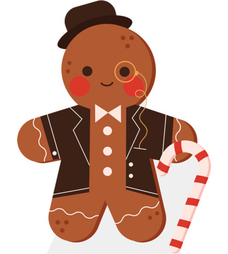 Christmas Cutout (Gingerbread Man 3) Pappaufsteller