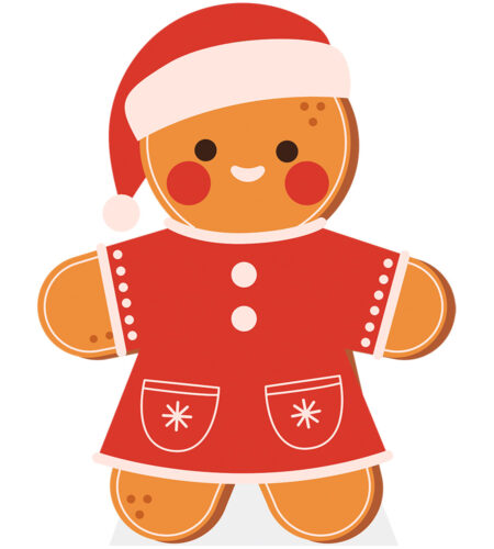 Christmas Cutout (Gingerbread Woman 1) Pappaufsteller