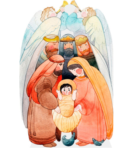 Christmas Cutout (Nativity Scene) Pappaufsteller