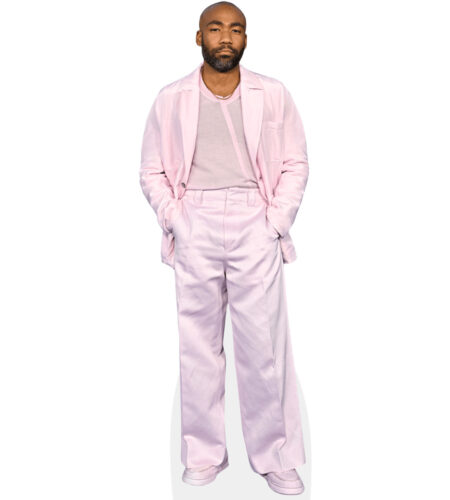 Donald Glover (Pink Outfit) Pappaufsteller