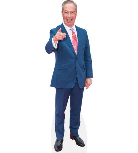 Nigel Farage (Pointing) Pappaufsteller