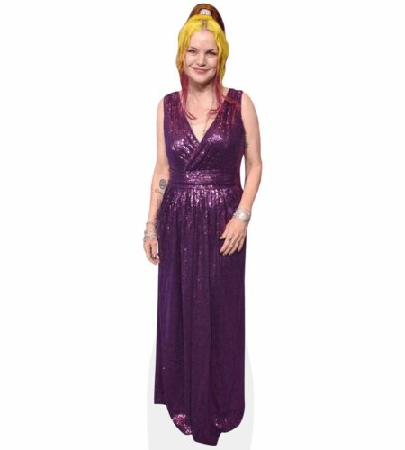 Pauley Perrette (Purple Dress) Pappaufsteller
