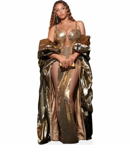 Beyonce Knowles-Carter (Gold Dress) Pappaufsteller