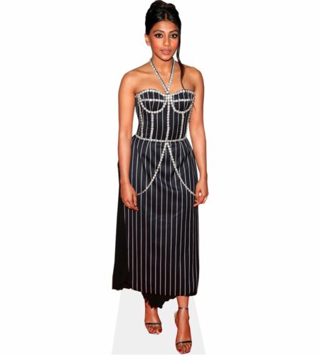Charithra Chandran (Black Dress) Pappaufsteller