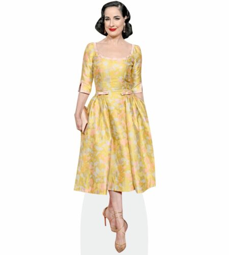 Dita Von Teese (Yellow Dress) Pappaufsteller