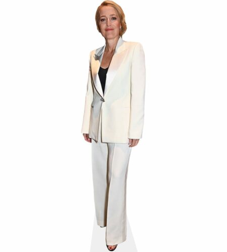 Gillian Anderson (White Suit) Pappaufsteller