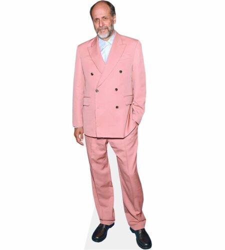 Luca Guadagnino (Pink Suit) Pappaufsteller